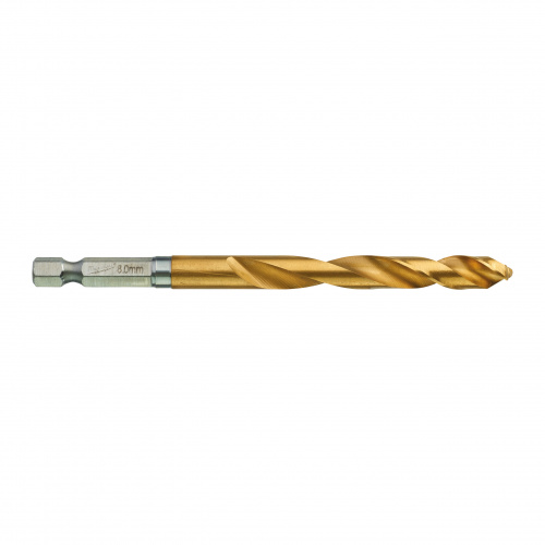 Сверло по металлу MILWAUKEE Red Hex HSS-G TiN  D8.0мм 48894719