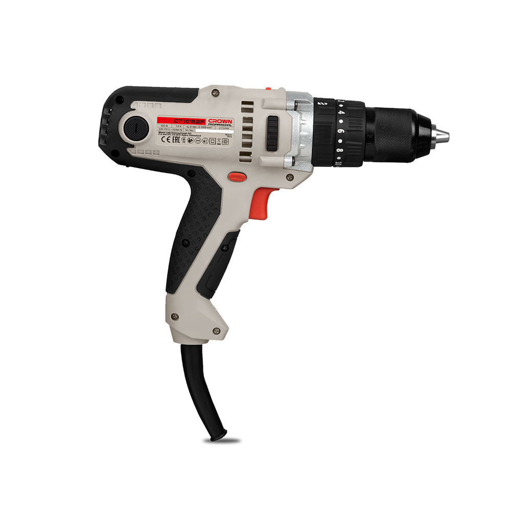 Шуруповерт сетевой ударный CROWN CT10152F