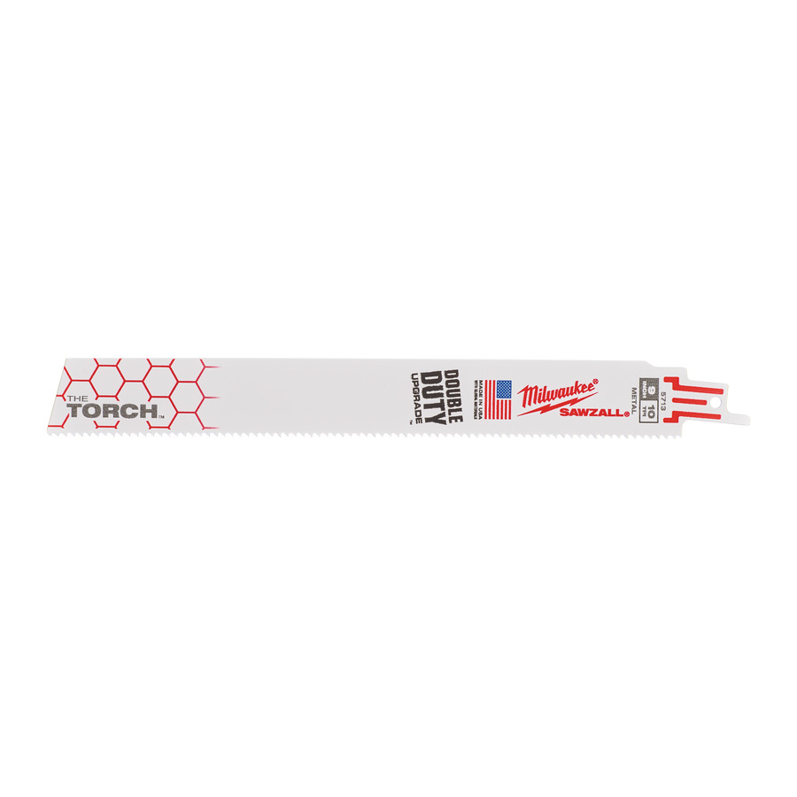Полотно для сабельной пилы MILWAUKEE TORCH 230мм, 10Tpi, (5шт) 48005713