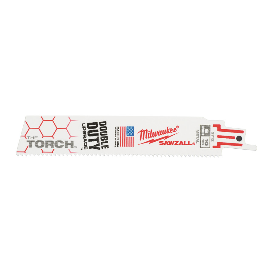 Полотно для сабельной пилы MILWAUKEE TORCH 150мм, 10Tpi, (5шт) 48005712