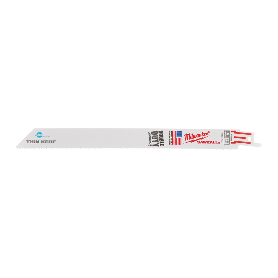 Полотно для сабельной пилы MILWAUKEE THIN KERF IH S1122EF 230мм, 18Tpi, (5шт) 48004188