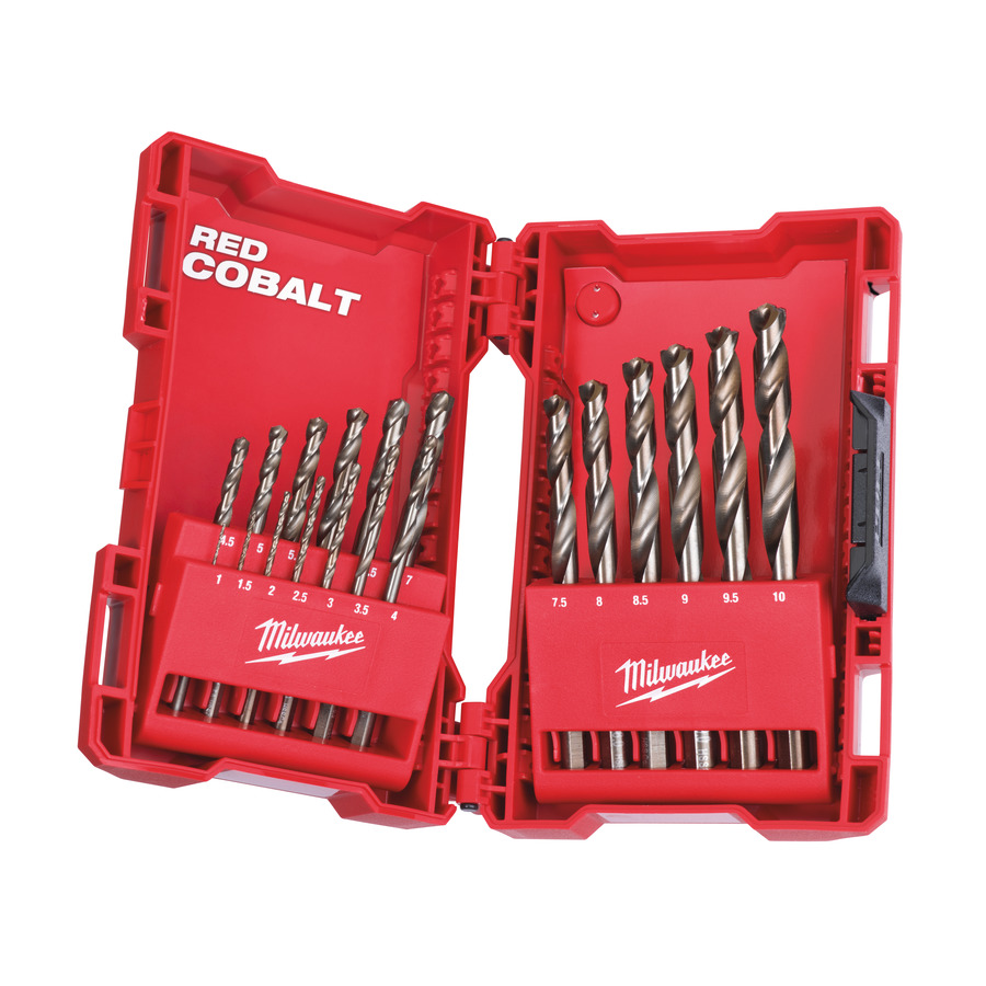 Набор свёрел по металлу MILWAUKEE Red Cobalt HSS-G Co5% (19шт) 4932352470