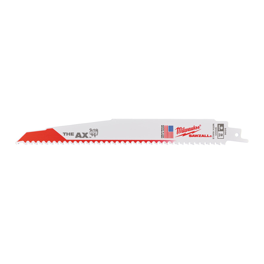 Полотно для сабельной пилы MILWAUKEE AX 230мм, 5Tpi (5шт) 48005026