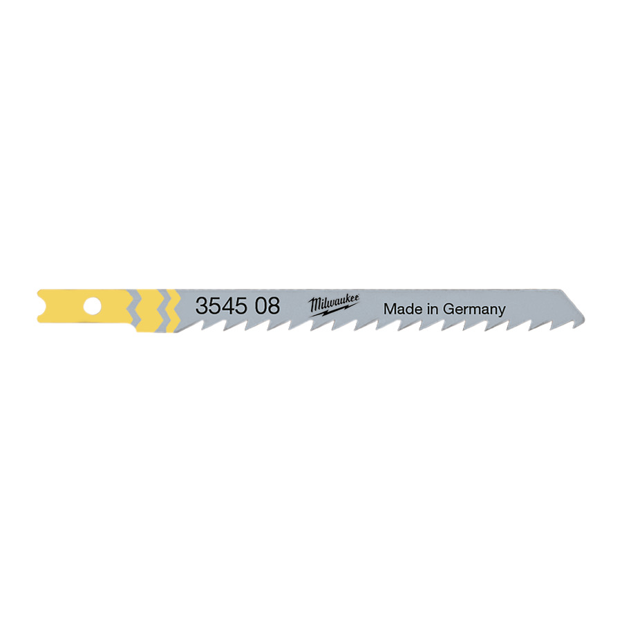 Пилка для лобзика (U) MILWAUKEE A2202 (5шт), 75мм, дерево, чист.рез 4932354508