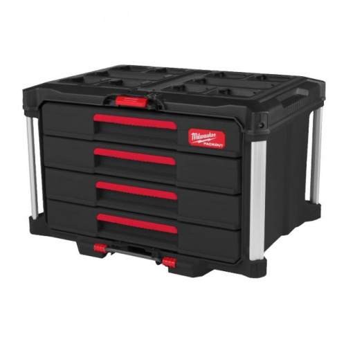 Ящик с 4-мя выдвижными отсеками MILWAUKEE Packout 4932493189