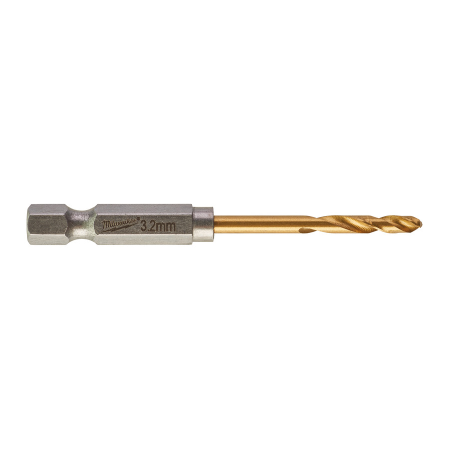 Сверло по металлу MILWAUKEE Red Hex HSS-G TiN  D3.2мм (2шт) 48894706
