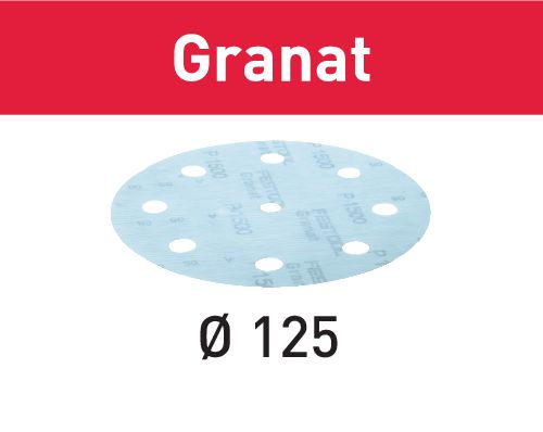 Festool Шлифовальные круги STF D125/8 P1000 GR/50 Granat 497180