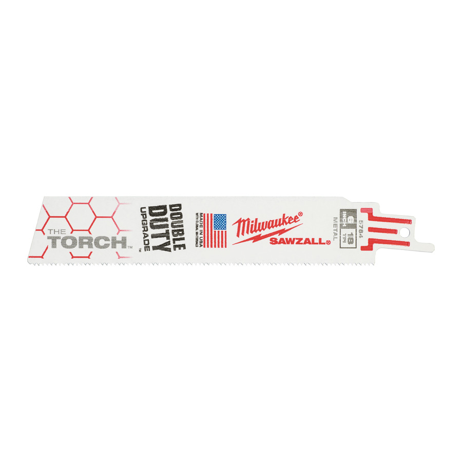 Полотно для сабельной пилы MILWAUKEE TORCH 150мм, 18Tpi, (5шт) 48005784