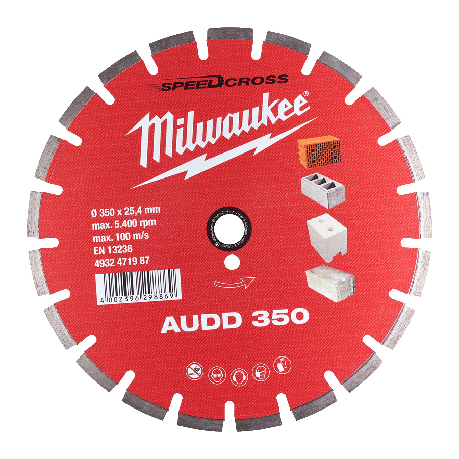 Диск алмазный MILWAUKEE SpeedCross AUDD 350 4932471987