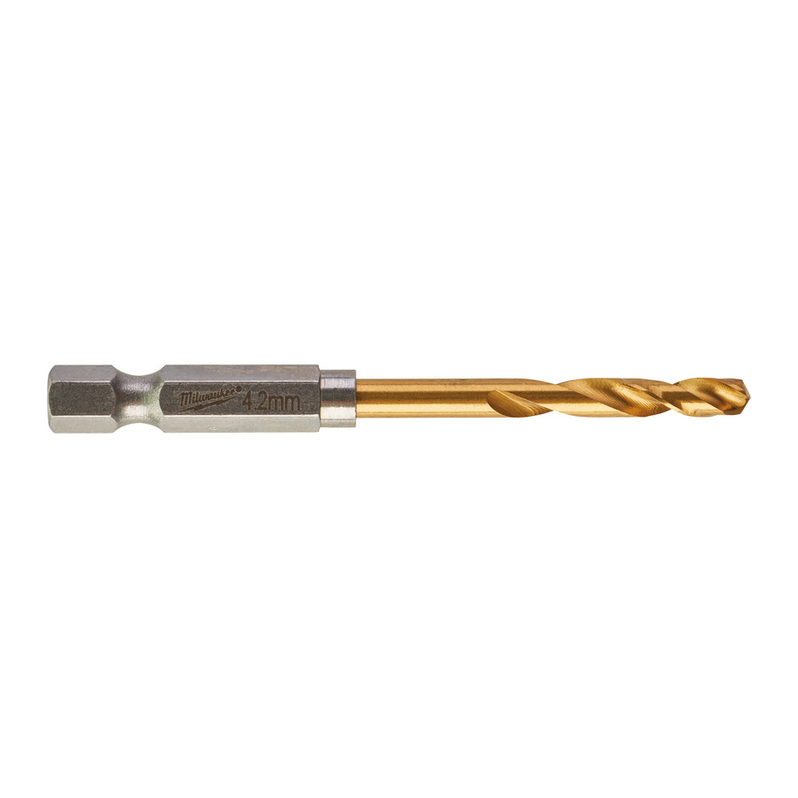 Сверло по металлу MILWAUKEE Red Hex HSS-G TiN  D4.2мм 48894709