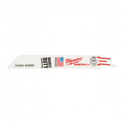 Полотно для сабельной пилы MILWAUKEE THIN KERF S922EF 150мм, 18Tpi, (50шт) 48016184