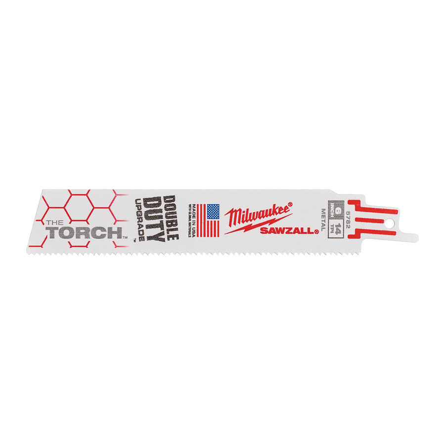Полотно для сабельной пилы MILWAUKEE TORCH 150мм, 14Tpi, (5шт) 48005782