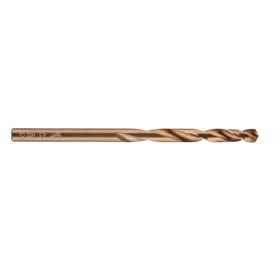 Сверло по металлу MILWAUKEE Red Cobalt HSS-G Co5%  D4.5x80мм 4932363262