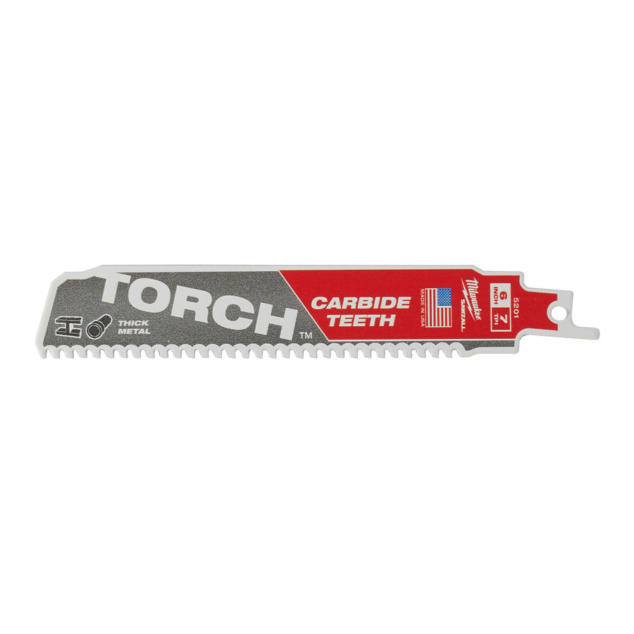 Полотно для сабельной пилы MILWAUKEE TORCH TCT 150мм, 7Tpi 48005201
