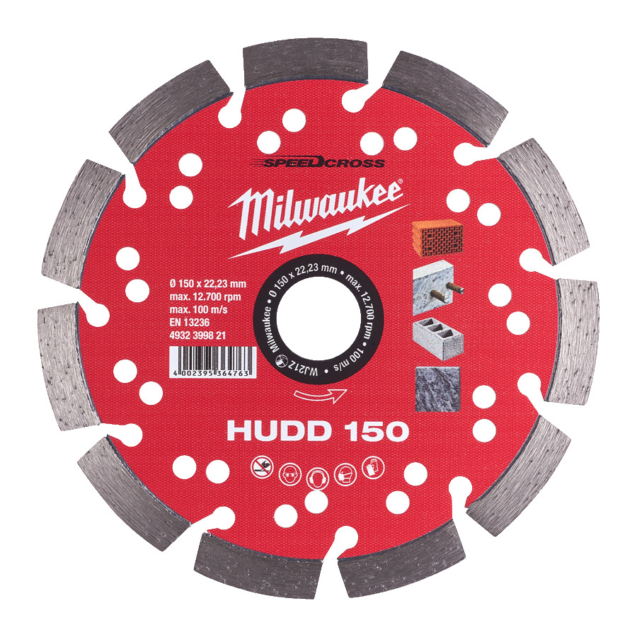 Диск алмазный MILWAUKEE SpeedCross HUDD 150 4932399821