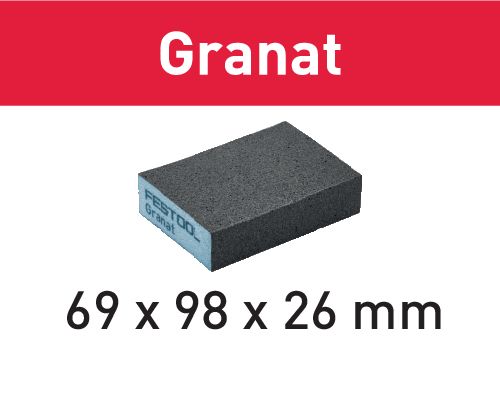 Festool Шлифовальная губка 69x98x26 120 GR/6 Granat 201082