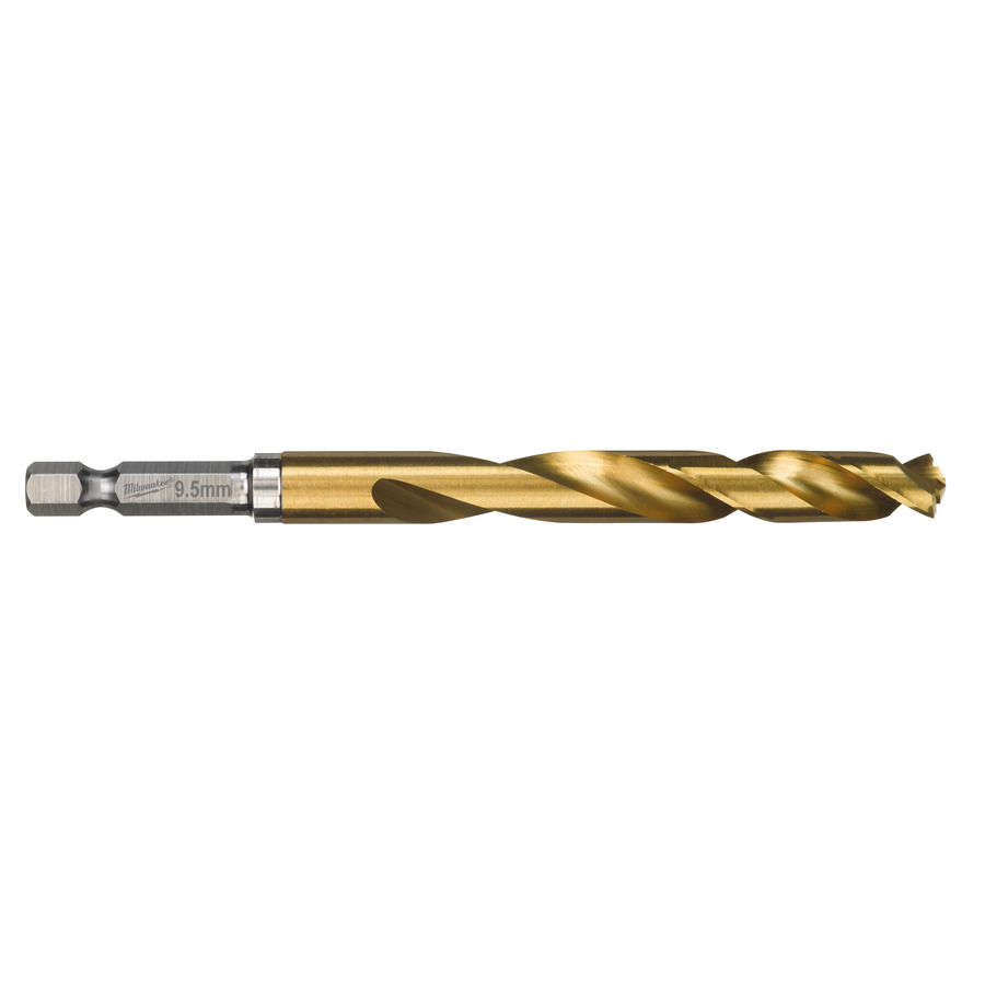 Сверло по металлу MILWAUKEE Red Hex HSS-G TiN  D9.5мм 48894722