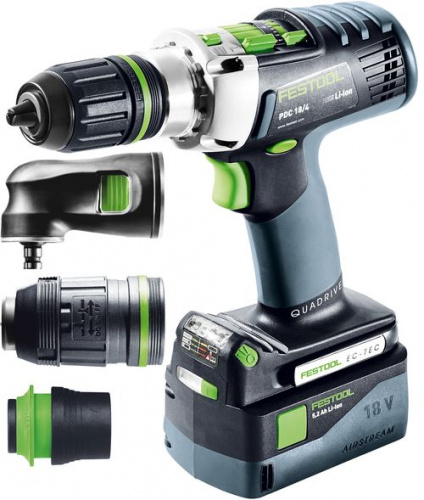 Festool Аккумуляторная ударная дрель-шуруповёрт PDC 18/4 5,2/4,0 I-Set/XL-SCA QUADRIVE 576469