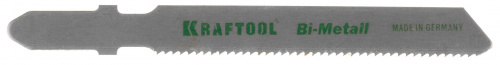 KRAFTOOL T118AF, EU-хвост., по металлу Bi-Met, шаг 1.2 мм, 50 мм, 2 шт, полотна для лобзика (159555-